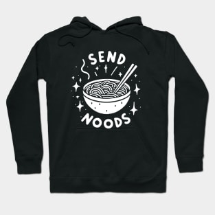 Funny Send Noods Ramen Noodle Design Hoodie